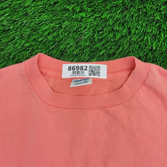 Vintage 80s Disney Mickey-Mouse Shirt XL 26x29 Salmon-Pink - Picture 13 of 15